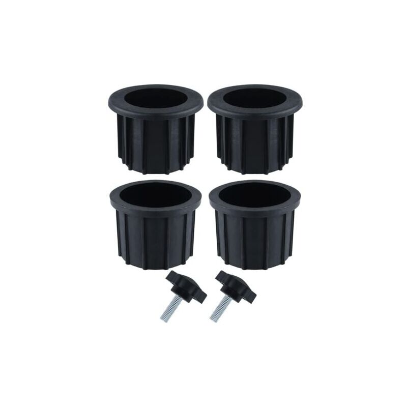 foto del prodotto lablanc 2 set 6 pezzi di accessori per ombrellone da balcone, 4 anelli per fori per ombrellone e 2 viti con pomello, accessori per supporto