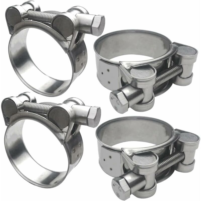 foto del prodotto lablanc 4 fascette stringitubo in acciaio inossidabile 304, fascetta stringitubo regolabile 64 67 mm per camion da costruzione, barche,