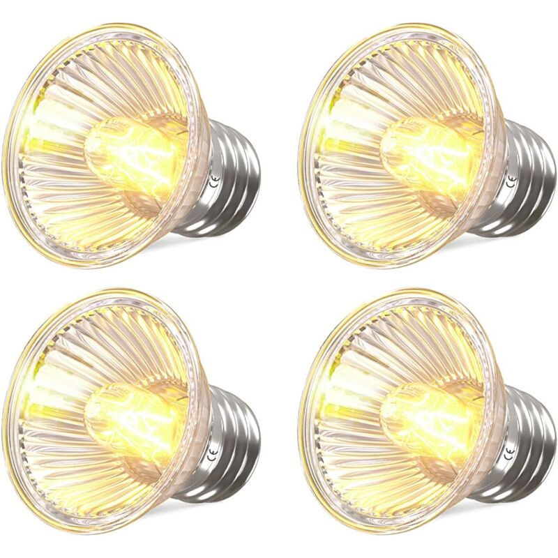 foto del prodotto lablanc 4 lampadine riscaldanti e27 per terrari, dimmerabili da 75 w, per tartarughe, uva e uvb, lampada per terrari per tartarughe, lucertole,