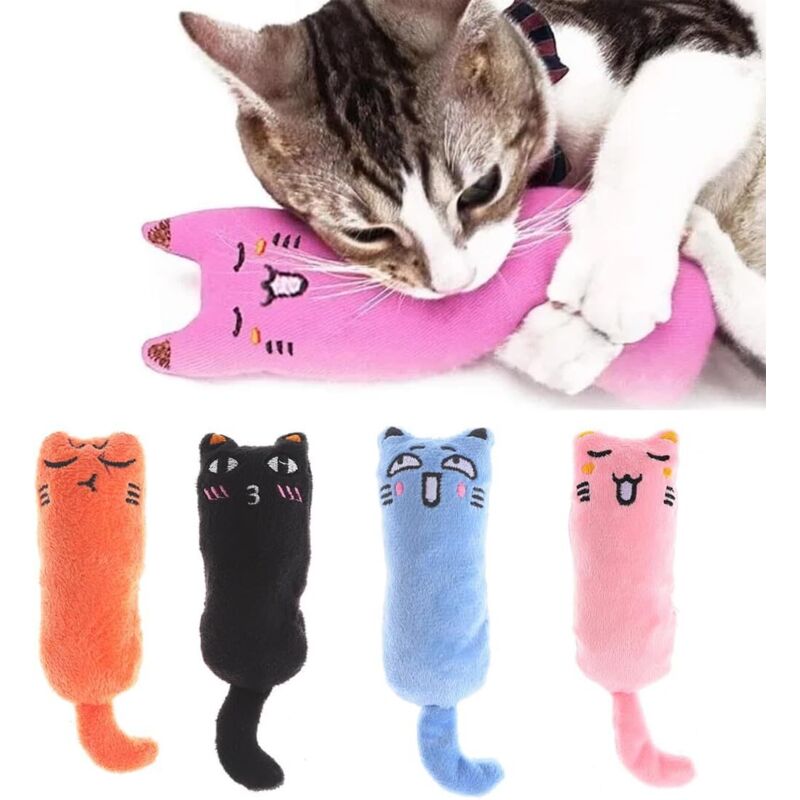 foto del prodotto lablanc 4 pezzi giocattoli per gatti, giocattoli per gatti, erba gatta, giocattoli di peluche all erba gatta, giocattoli di peluche all erba gatta