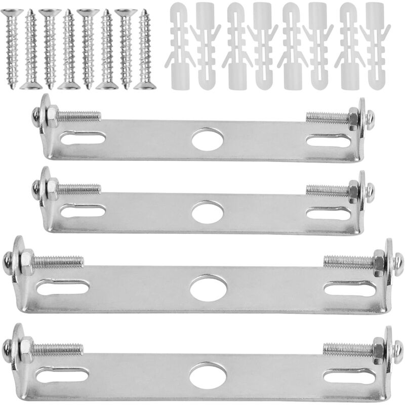 foto del prodotto lablanc 4 pezzi staffa di fissaggio per plafoniera da 90 mm 105 mm per apparecchi di illuminazione, supporto per piastra da soffitto, piastre per