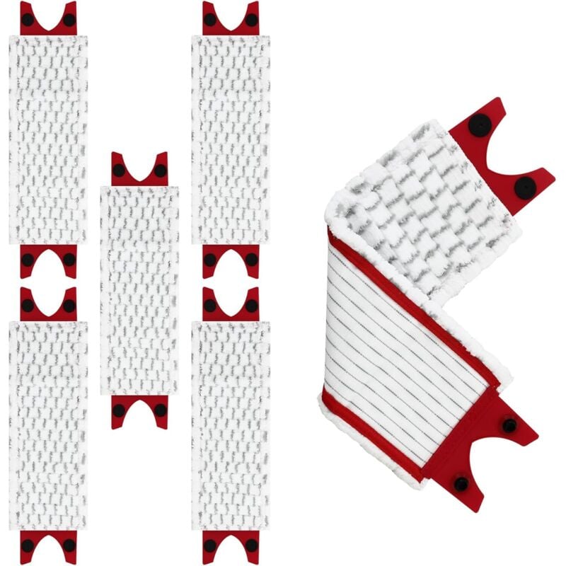 foto del prodotto lablanc 6 pezzi di ricambio per vileda ultramax mop, per vileda ultramax ultramax plus easy wring ultramax mop, ricambio per vileda mop, per