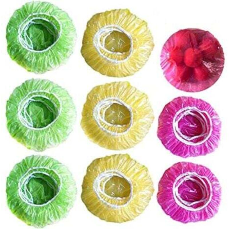 foto del prodotto lablanc 60 pezzi copriciotole per alimenti colorati copricibo riutilizzabili copriciotole elastici in plastica per ciotole e piatti per picnic