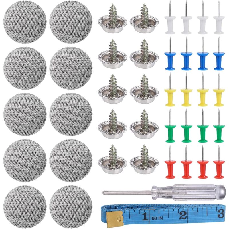 foto del prodotto lablanc 65 pezzi bottoni per attrezzi per tetto auto decorazione per auto tappo a vite per fissaggio riparazione tetto auto fibbia fissa per tetto