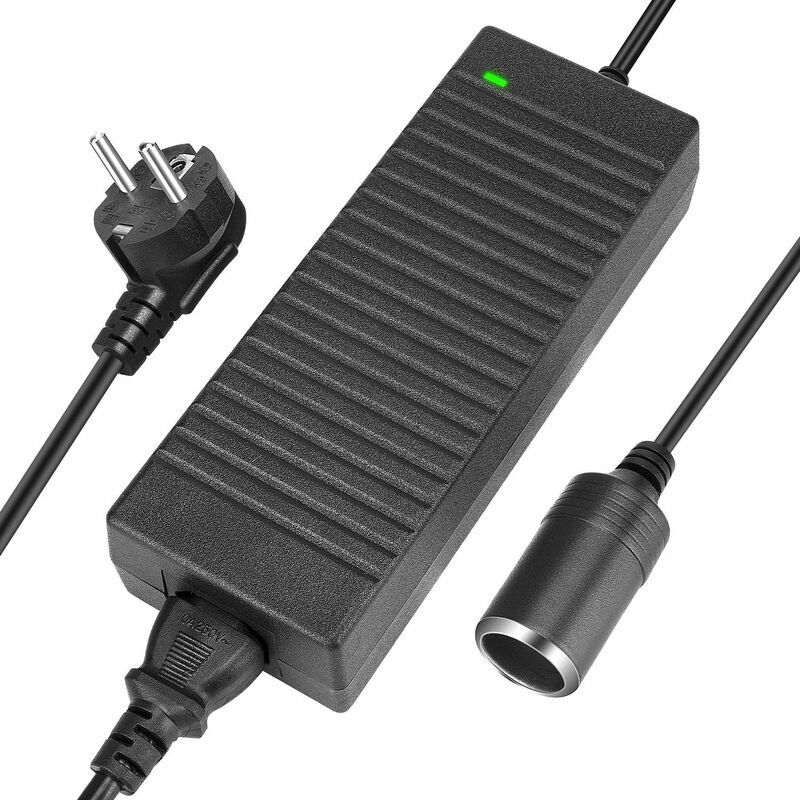 foto del prodotto lablanc adattatore di alimentazione ca cc 10a 120w, trasformatore elettronico 220v 12v, presa accendisigari per auto 100 240v, convertitore di rete