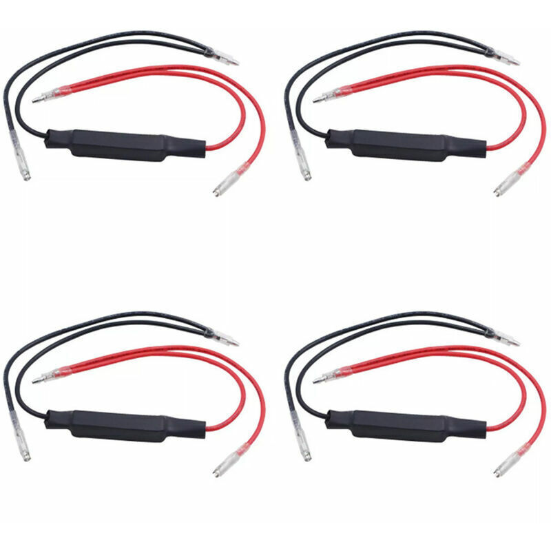 foto del prodotto lablanc adattatore per indicatori di direzione a led per moto, 4 pezzi, 12 v, resistore per indicatori di direzione per moto, correzione errori 10