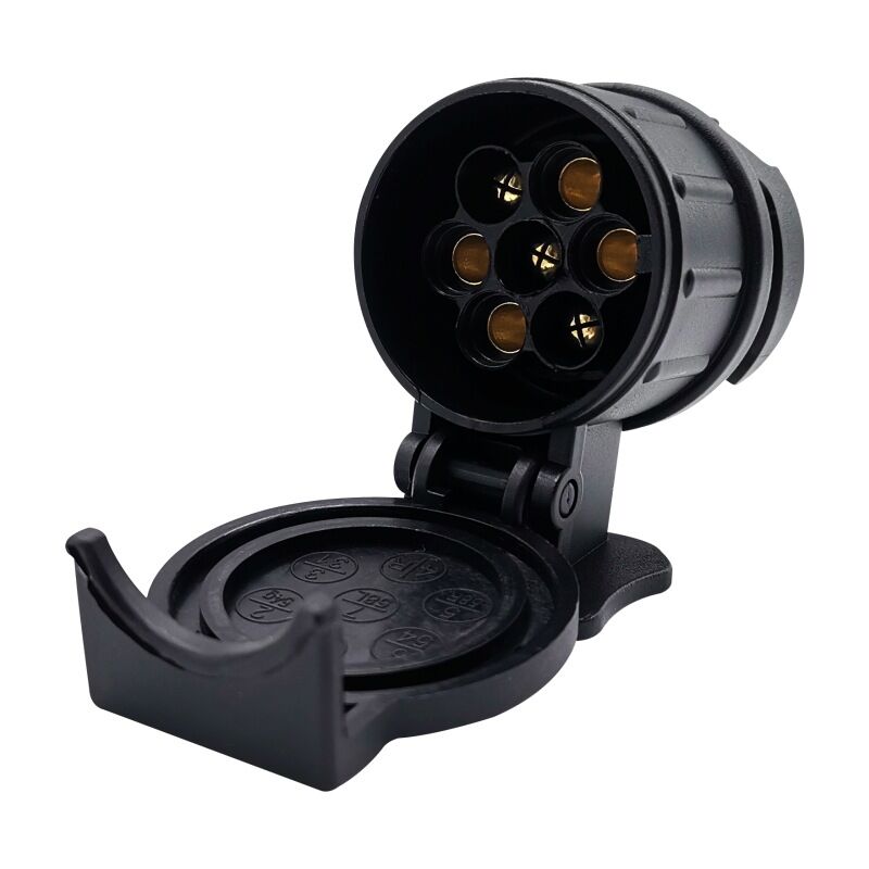foto del prodotto lablanc adattatore per rimorchio da 13 pin a 7 pin, nero, per auto, rimorchio, gancio di traino, roulotte
