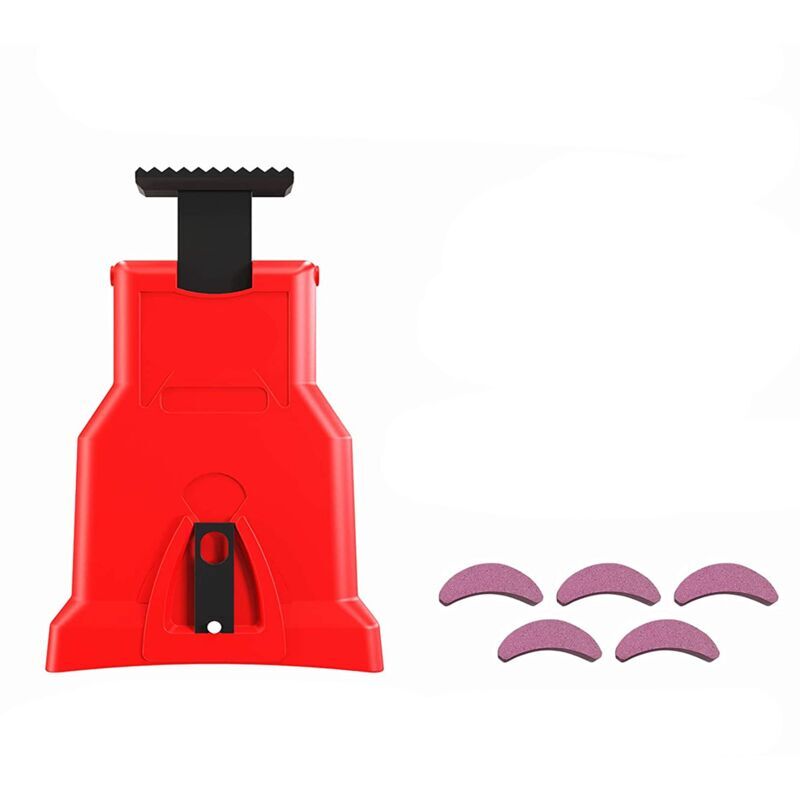 foto del prodotto lablanc affilacatena per motosega con kit di 5 pietre per affilatura, affilatrice per catena per motosega, kit per affilatura catena per motosega,