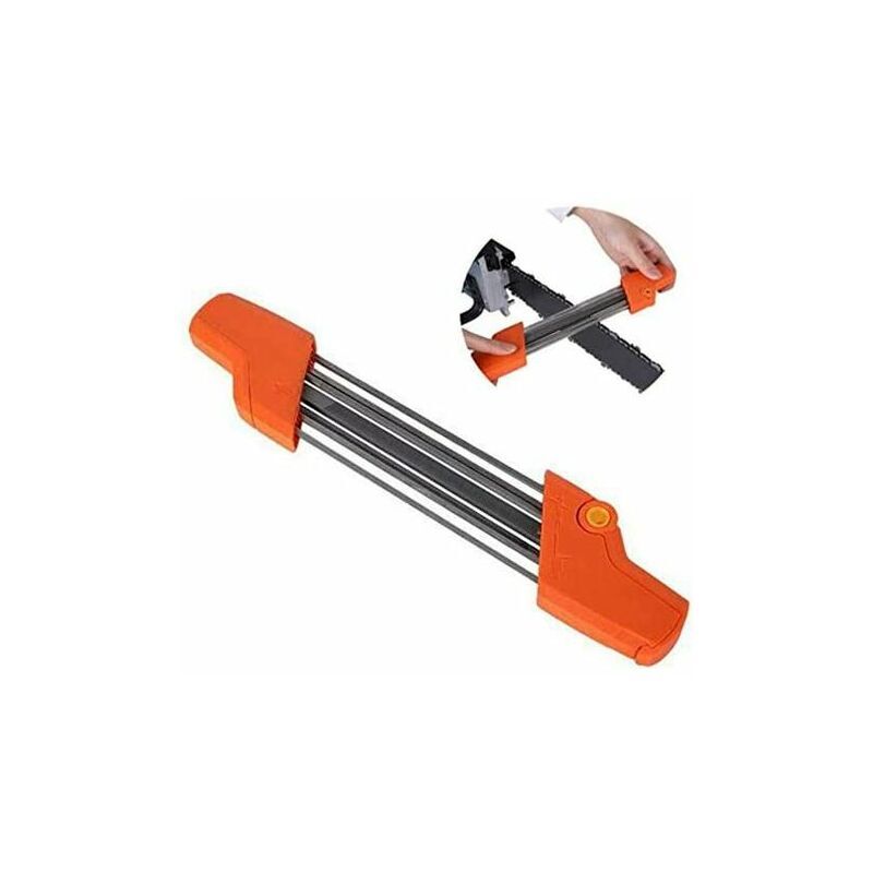 foto del prodotto lablanc affilatrice per catene di motosega, 2 in 1, facile da usare, pratica, in acciaio, 5 32p, 4,8 mm, strumento per affilare la catena.