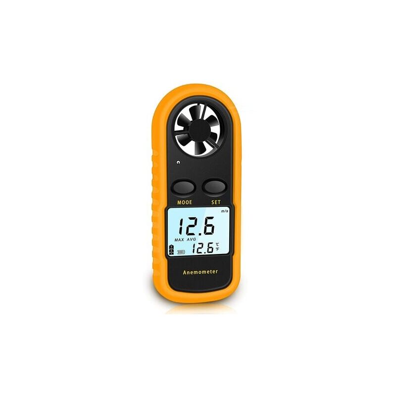 foto del prodotto lablanc anemometro portatile digitale ad alta precisione 5 con retroilluminazione lcd, anemometro portatile per esterni, havc, droni
