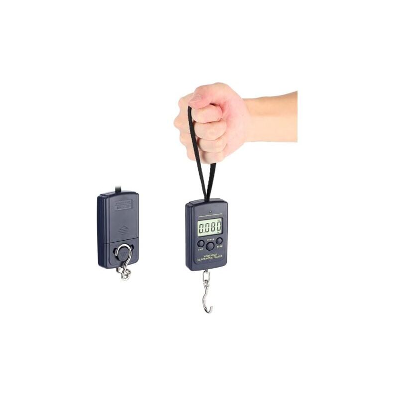 foto del prodotto lablanc bilancia elettronica di precisione multifunzionale da 40 kg, bilancia digitale sospesa, bilancia pesa valigie, bilancia portatile lcd