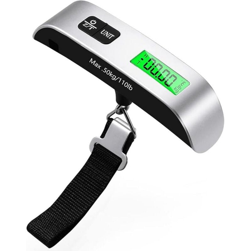 foto del prodotto lablanc bilancia elettronica portatile per bagagli, bilancia da viaggio multifunzione, max 50 kg g, oz , bilancia da viaggio, bilancia digitale