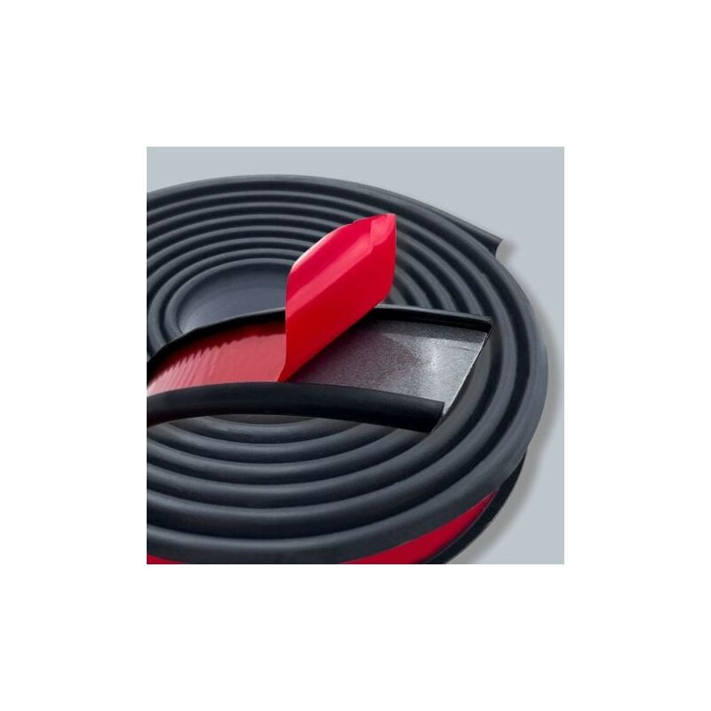 foto del prodotto lablanc bordatura flessibile in plastica nera a forma di u da 5 m x 18 mm, bordatura in silicone tpe senza ferro per impiallacciatura, bordatura