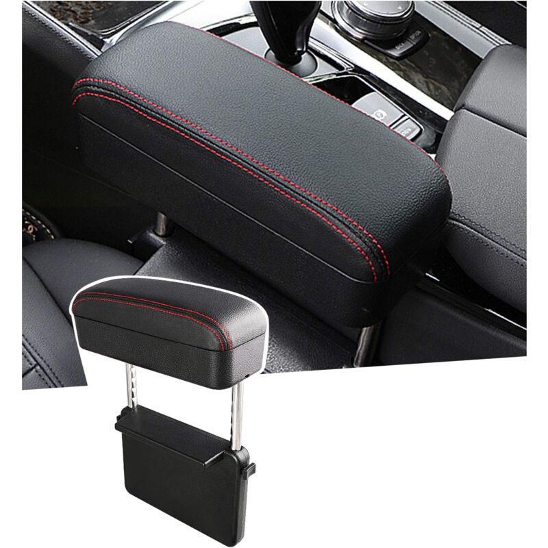 foto del prodotto lablanc bracciolo universale per auto, supporto per gomiti, regolabile in altezza, poggiapolsi per gomiti e avambracci, console centrale regolabile
