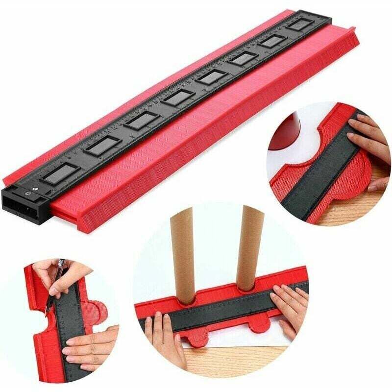 foto del prodotto lablanc calibro di contorno, calibro di profilo multifunzionale irregolare, strumento di marcatura facile per legno per misurazioni precise in