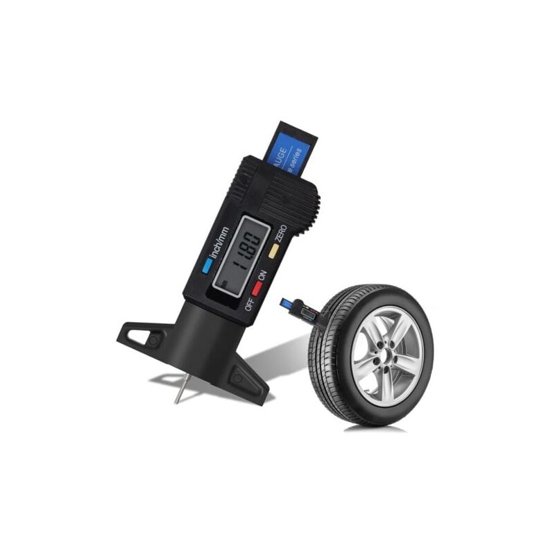 foto del prodotto lablanc calibro digitale per pneumatici, calibro digitale per pneumatici con display lcd 0 25 mm, nero