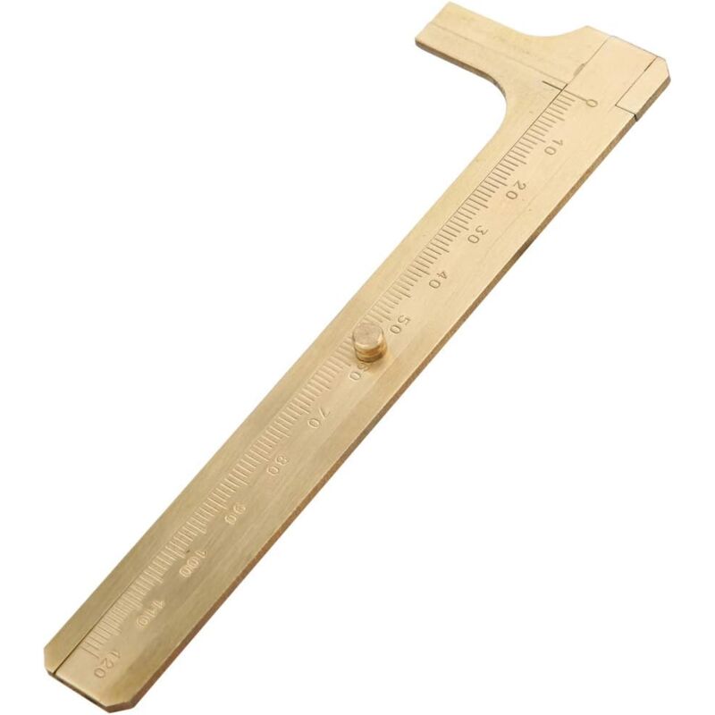 foto del prodotto lablanc calibro in ottone, calibro in acciaio inossidabile, calibro scorrevole, calibro tascabile vernier, righello, strumento di misurazione, mini