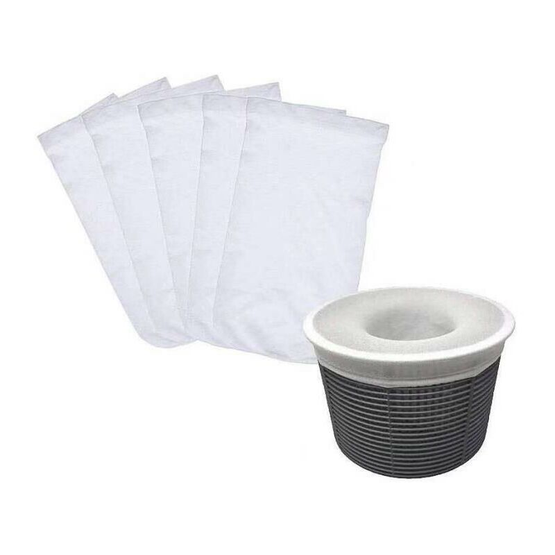 foto del prodotto lablanc calzini per skimmer da piscina, confezione da 5, riutilizzabili, per cestello skimmer, calzini per filtro piscina, calzini per skimmer per