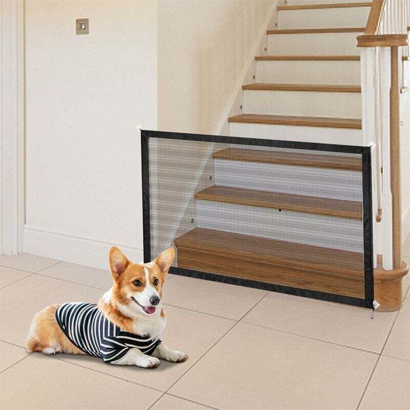 foto del prodotto lablanc cancelletto magic dog 110 72 cm, recinto di sicurezza portatile per cani, cancelletto espandibile per cani, cancelletto per cani senza