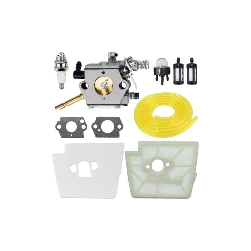 foto del prodotto lablanc carburatore compatibile con stihl fs160 fs220 fs180 fs280 fr220 decespugliatore sostituisce zama c15 51 c1s s3g con filtro aria, candela,