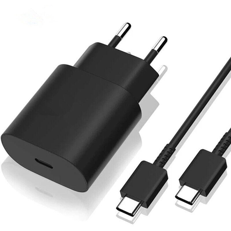 foto del prodotto lablanc caricabatterie usb c da 25 w a ricarica rapida per samsung galaxy s24 s23 s22 s21 ultra s20 s20 note 20 10 9 8 a73 a53 a52 s10 s9 e cavo