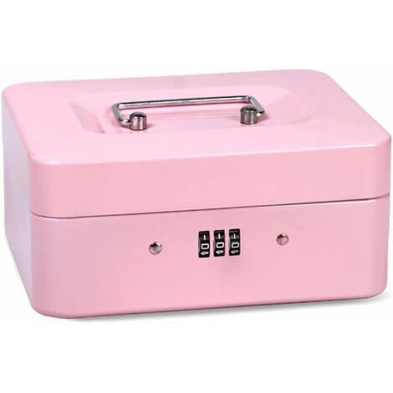 foto del prodotto lablanc cassetta di sicurezza in acciaio con serratura, mini cassaforte di sicurezza portatile, mini cassaforte di sicurezza in acciaio portatile,