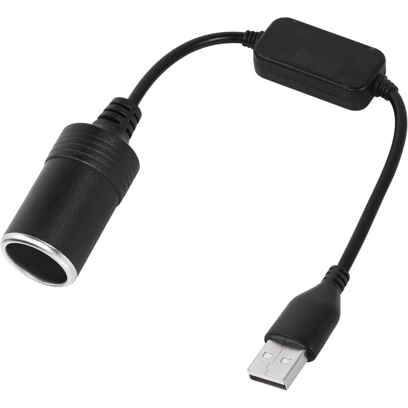 foto del prodotto lablanc cavo convertitore da usb a maschio a 12v femmina per presa accendisigari per registratore di guida, cane elettronico