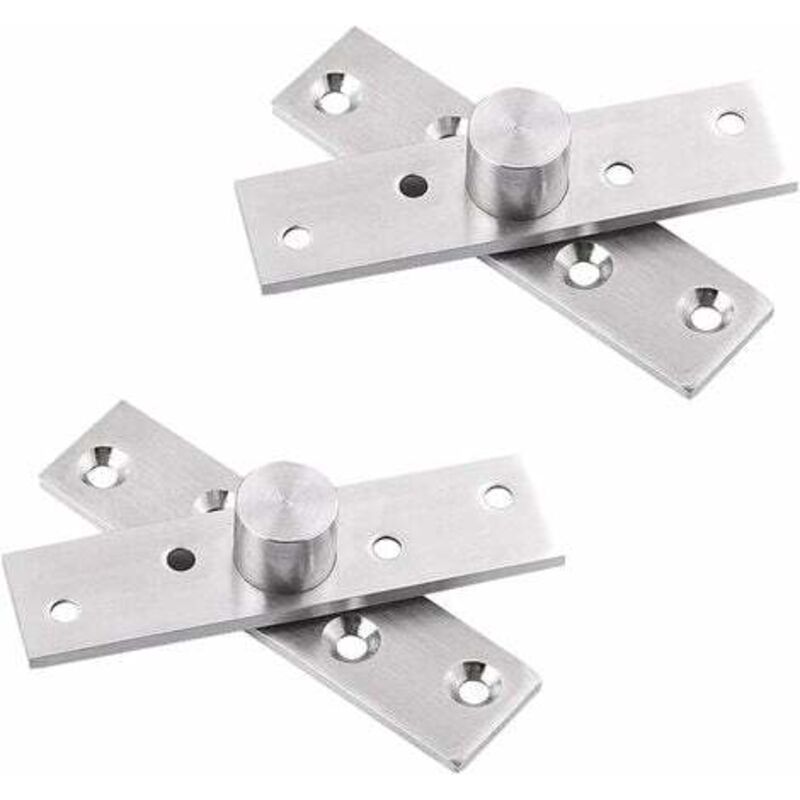 foto del prodotto lablanc cerniera girevole a 360 gradi per porta, 2 cerniere pivotanti con perno centrale in acciaio inox per porta, cerniere rotanti nascoste per