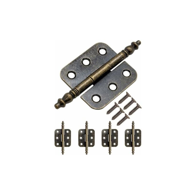 foto del prodotto lablanc cerniera per mobili, set di 5 cerniere in metallo anticato in ferro, stile retr , 70 x 35 mm, bronzo