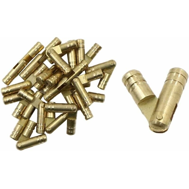 immagine 0 del prodotto lablanc cerniere a barilotto cilindriche nascoste in ottone 20 pezzi 3 x 0,5 cm per la sostituzione di mobili in miniatura in legno per scatole