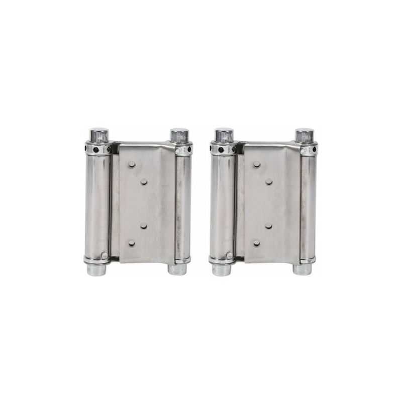 foto del prodotto lablanc cerniere a molla a doppia azione in acciaio inox, 2 pezzi, per porte a battente, capacit di carico fino a 15 kg