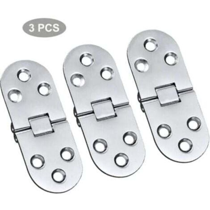 foto del prodotto lablanc cerniere da tavolo in lega, 3 pezzi, cerniere in acciaio inox, cerniere a ribalta per porte, cerniere da tavolo, cerniere pieghevoli,