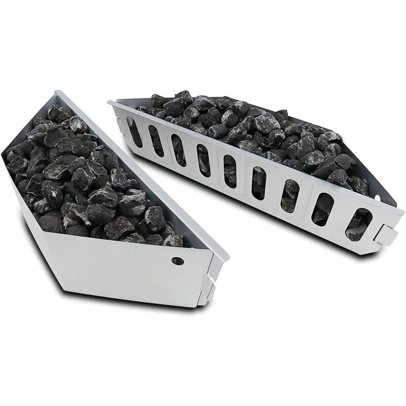 foto del prodotto lablanc cestini per carbone char basket per barbecue a carbone weber 7403 da 47,6 e 67 cm, cestini per carbone per calore diretto e indiretto,