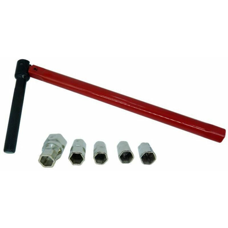 foto del prodotto lablanc chiave per rubinetto rossa set di chiavi a bussola per demolizione idraulica da 8 13 mm, chiave per rubinetto, un pezzo