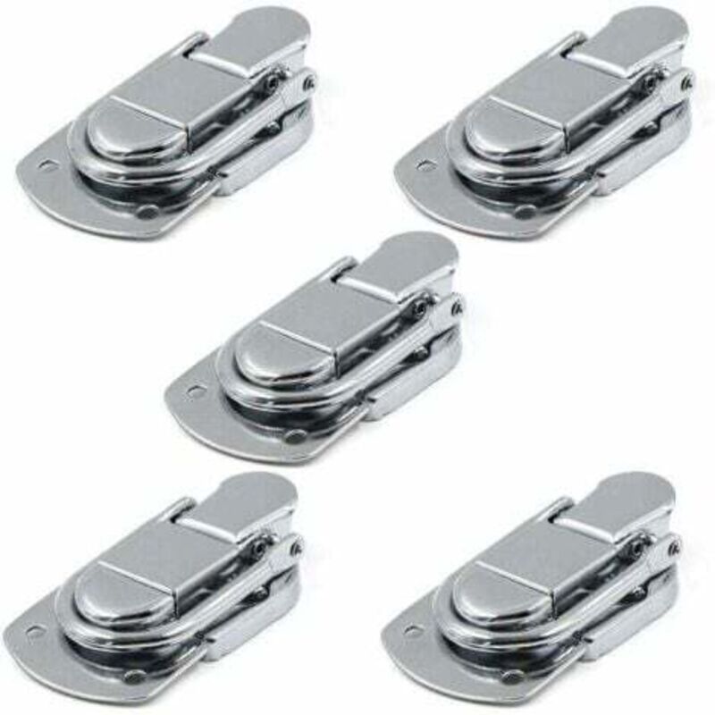 foto del prodotto lablanc chiusura a leva con chiusura a levetta, 5 pezzi, in acciaio inox, per custodia, scatola regalo, cassetto, armadietto, kit medico, cassetta
