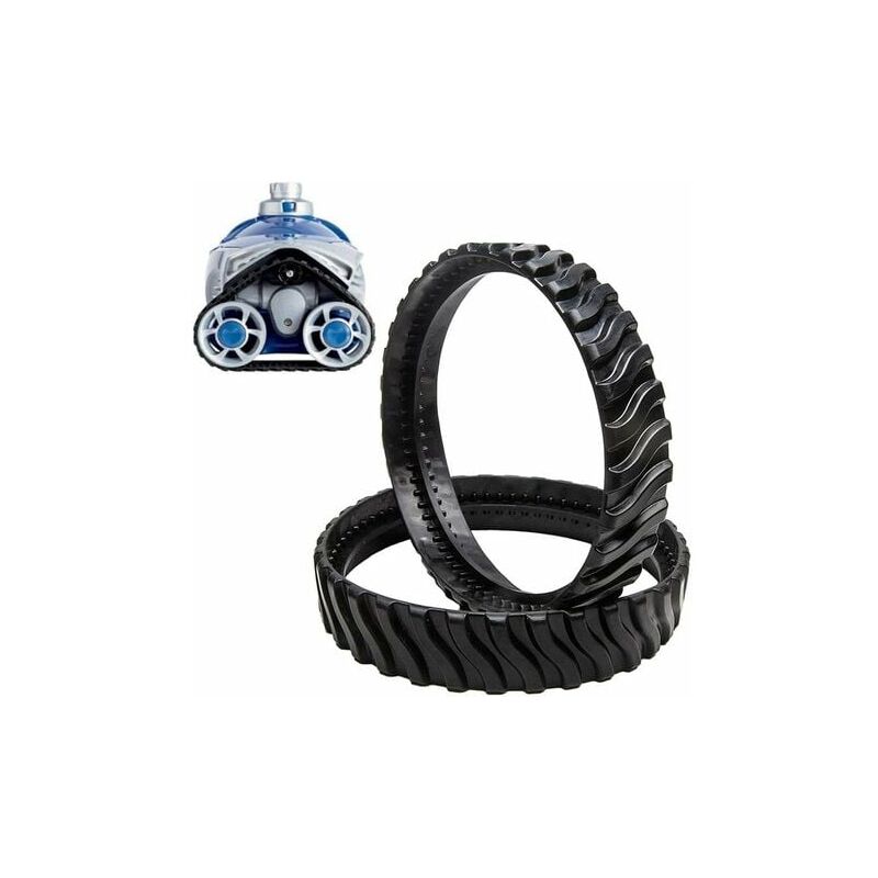 foto del prodotto lablanc cingoli per pulitore per piscine zodiac mx8, 2 pezzi di ricambio per zodiac mx8, gomma ad alta resistenza, prolungamento della durata dei