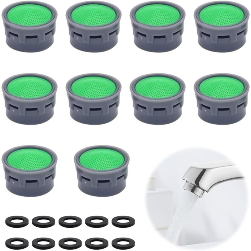 foto del prodotto lablanc confezione da 10 aeratori per rubinetto con guarnizione, 10 pezzi, filtro per rubinetto, accessori per il bagno, inserti filtro, pezzi di