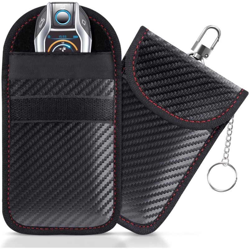 foto del prodotto lablanc confezione da 2 mini custodie portatili anti rfid per chiavi auto, custodia anti rfid per chiavi auto, custodia anti rfid per chiavi auto