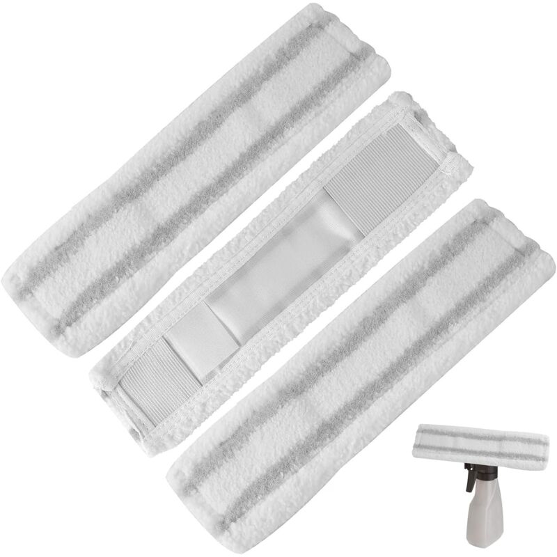 foto del prodotto lablanc confezione da 3 panni in microfibra per lavavetri karcher wv1 wv50 wv75, accessorio per panni in microfibra, rimuove efficacemente sporco e