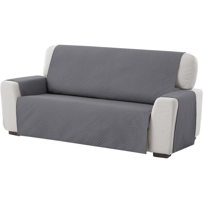 foto del prodotto lablanc copridivano protettivo, 3 posti, trapuntato reversibile, colore grigio