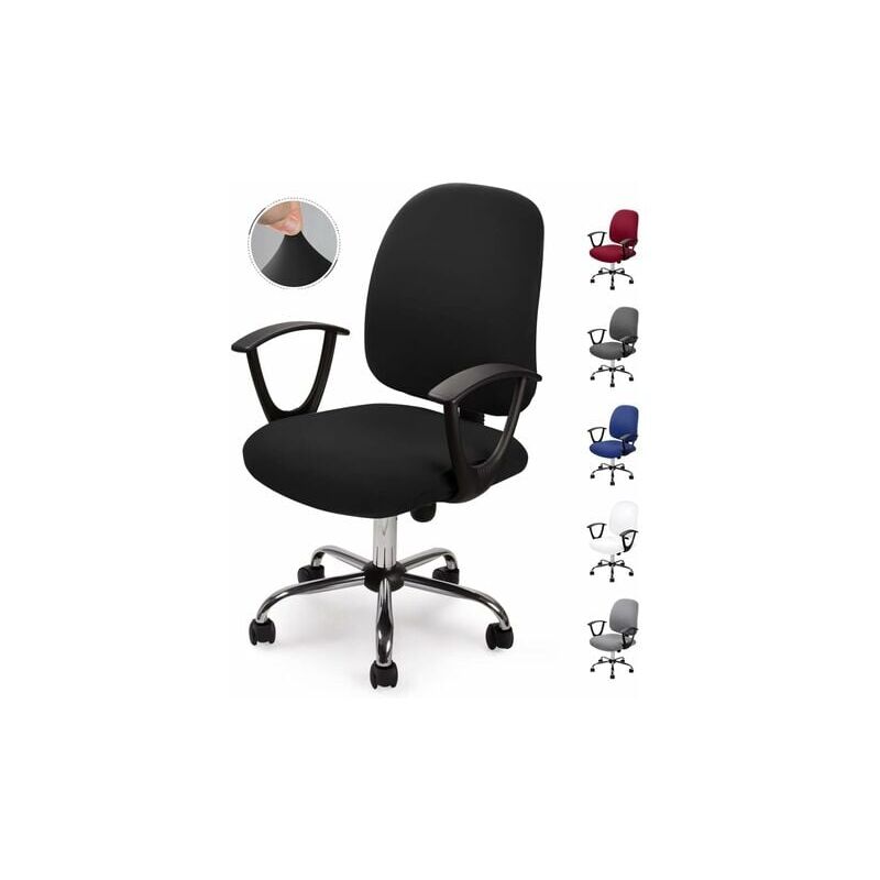 foto del prodotto lablanc coprisedia da ufficio universale, sfoderabile, stile moderno e semplice, coprisedia girevole per sedia da ufficio girevole, sedia girevole