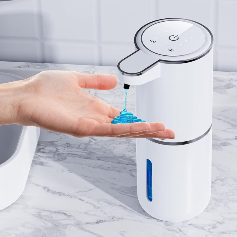 foto del prodotto lablanc - distributore automatico di sapone 380 ml, dispenser automatico di sapone senza contatto, ricaricabile tramite usb con sensore di movimento