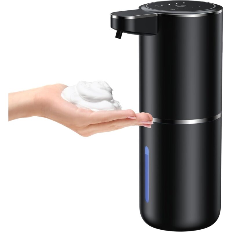 foto del prodotto lablanc distributore automatico di sapone con montaggio a parete e sensore a infrarossi, distributore di sapone elettrico da 380 ml senza foratura,