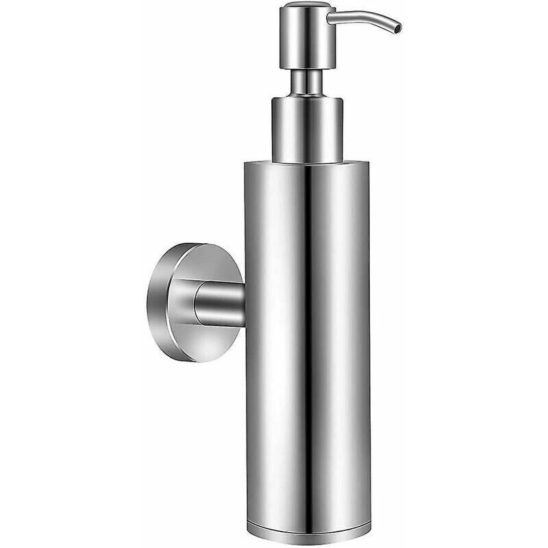 foto del prodotto lablanc distributore di sapone a parete in acciaio inossidabile 304 da 200 ml, cromato, rotondo
