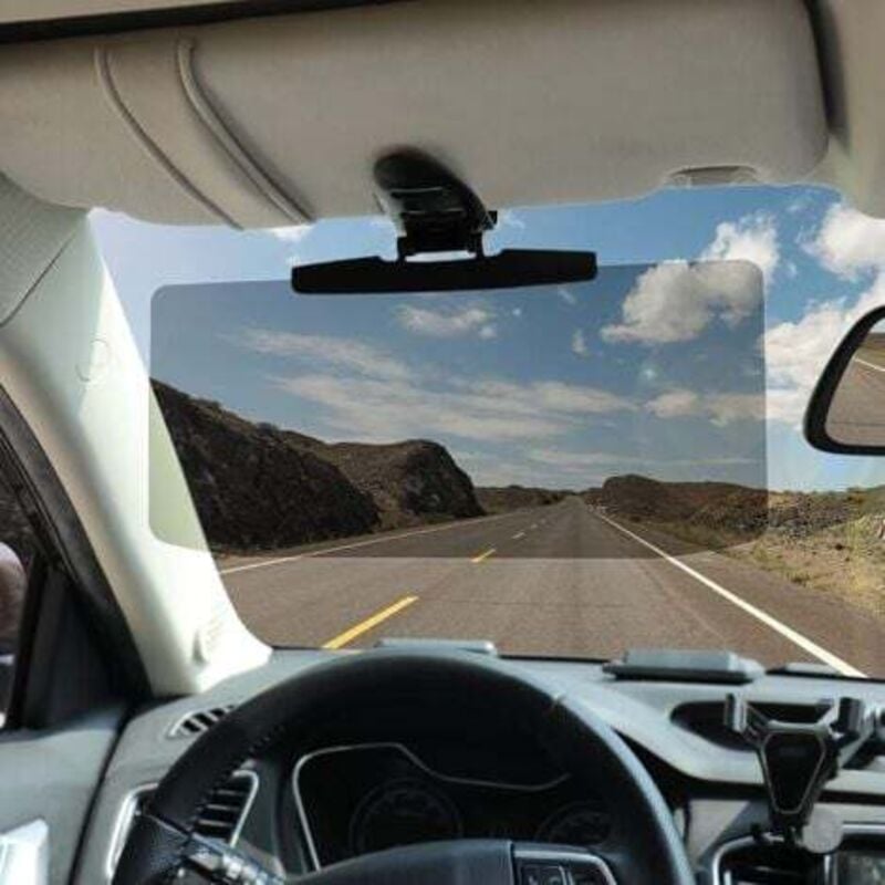 foto del prodotto lablanc estensione per aletta parasole per auto, estensione regolabile per aletta parasole per auto, protezione antiriflesso, per tutte le auto,