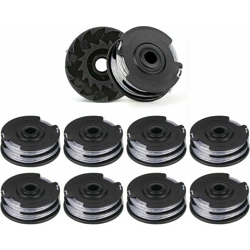 foto del prodotto lablanc f016800351 confezione da 10 bobine di filo di ricambio per decespugliatore a doppio filo 6 m x 1,6 mm per bosch art 30 36 li, art 30, art