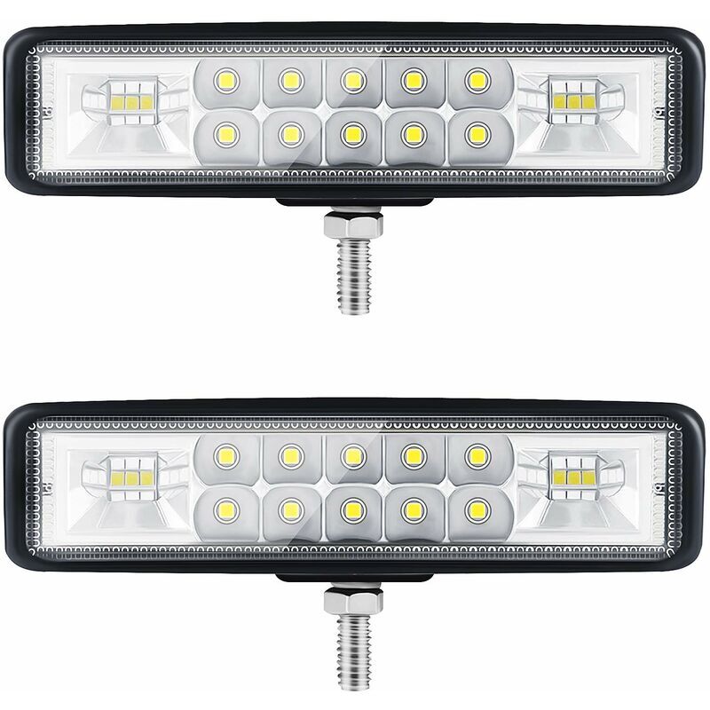 foto del prodotto lablanc faro led per moto da 6 faro da lavoro a led per trattore 2 file 9 36 v 120 w 12000 lm 6000 k combinazione di faretti fari barra led