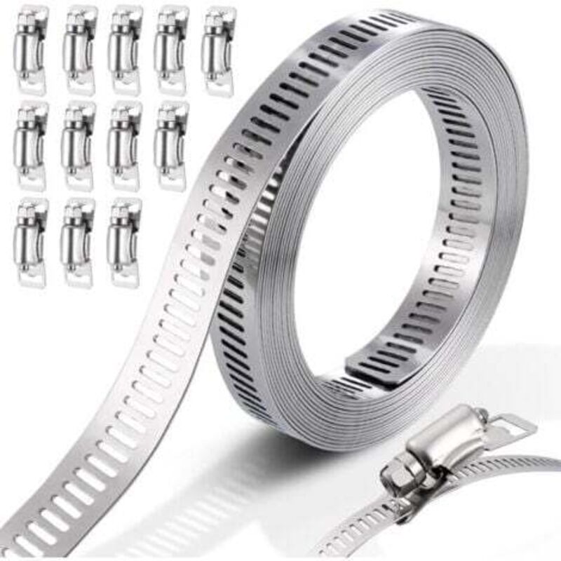 foto del prodotto lablanc fascette stringitubo, fascette stringitubo in acciaio inox 304 fascette stringitubo regolabili fascette stringitubo in acciaio inox