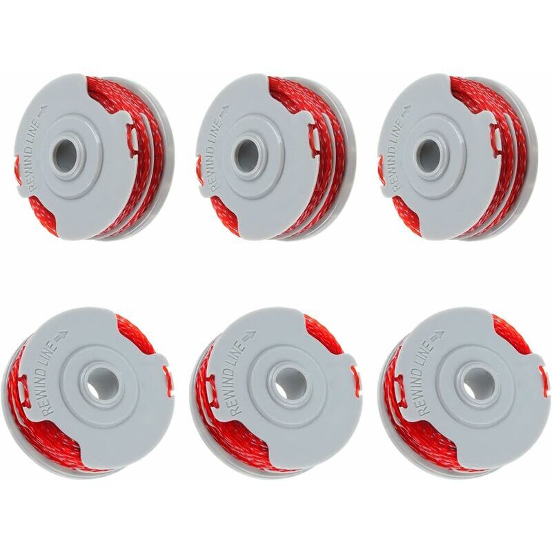 foto del prodotto lablanc flymo fly021 confezione da 6 bobine di filo doppio da 0,15 cm e 11 m, compatibili con contour 500 xt, power trim mini auto st xt plus 6