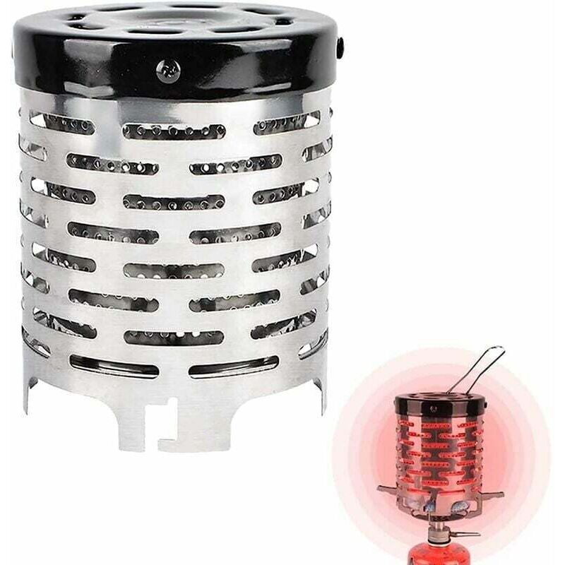 foto del prodotto lablanc fornello a gas da campeggio, riscaldatore in metallo, mini riscaldatore da campeggio con una maniglia, riscaldatore per tenda con copertura